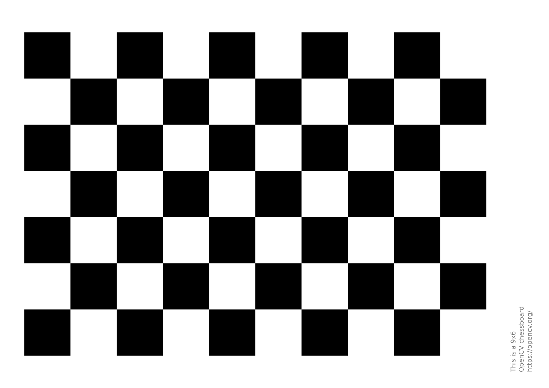 OpenCV chessboard pattern