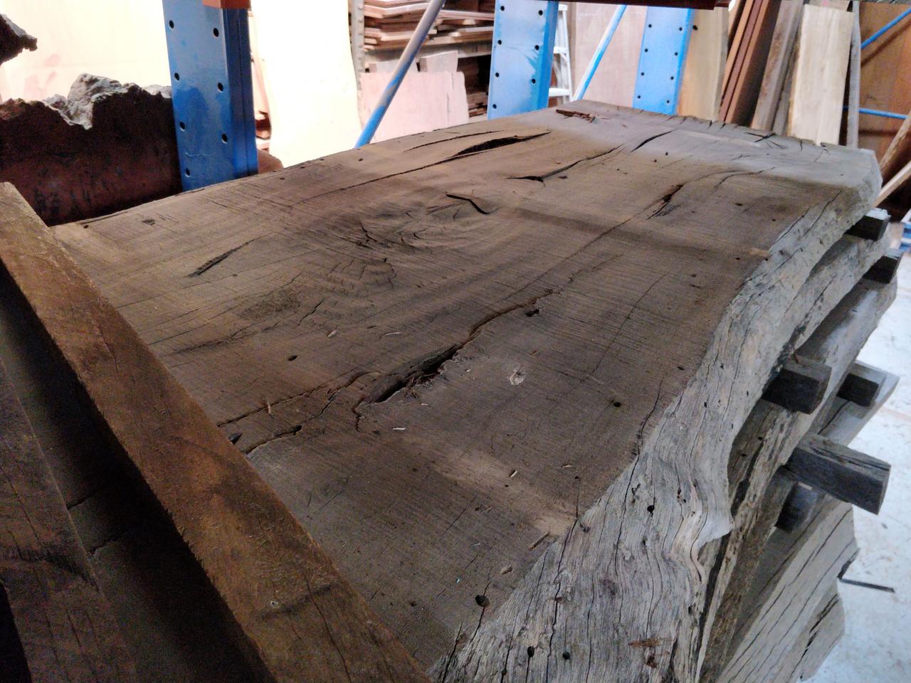 The original slab, milled but undressed